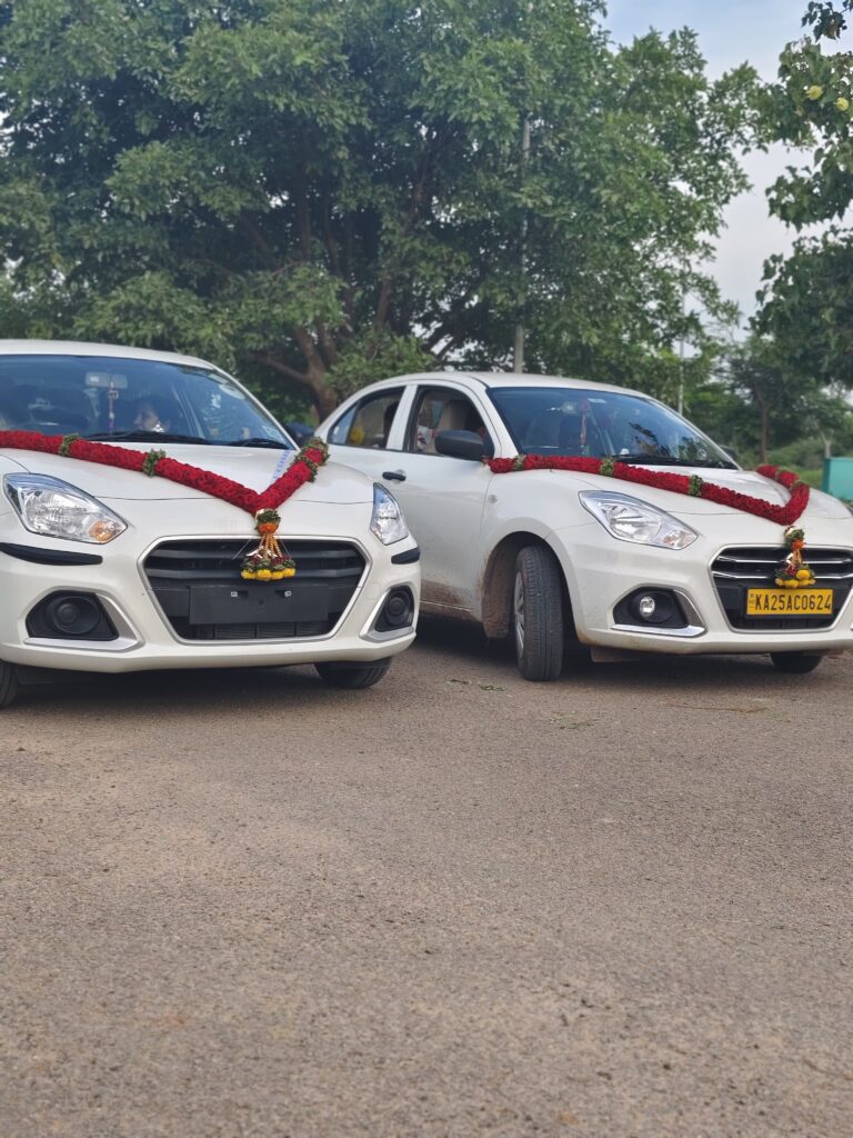 Premium Interior of Hubli Taxi Car